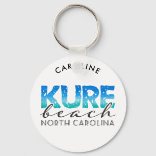 Kure Beach North Carolina Name Distered Sleutelhanger