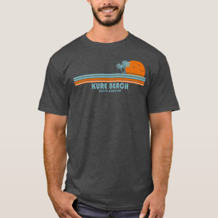 Kure Beach North Carolina Sun Palm Trees T-shirt