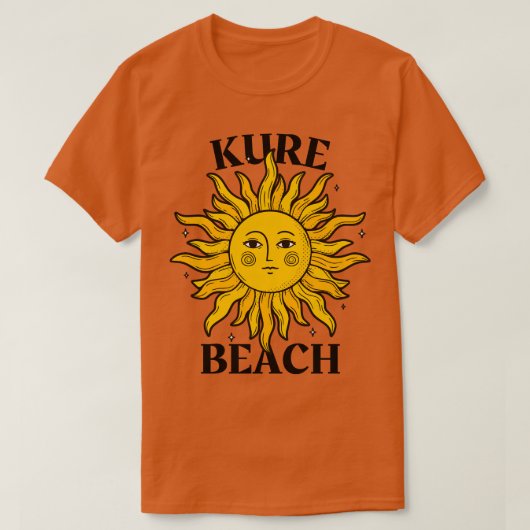 Kure Beach North olina zon T-shirt (Design voorkant)