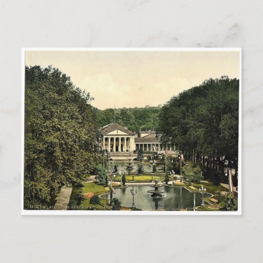 Kurhaus en omgeving, Wiesbaden, Hesse-Nassau, Briefkaart (Voorkant)