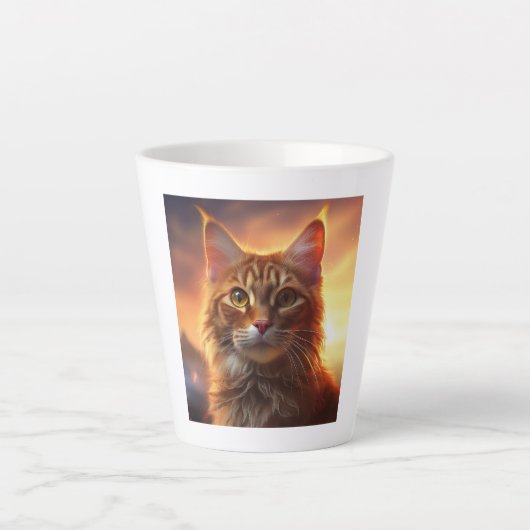 Kurileaanse Bobtail Kat Latte Mok (Voorkant)