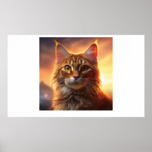 Kurileaanse Bobtail Kat Poster