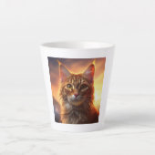 Kurilian Bobtail Cat Latte Mok (Voorkant)