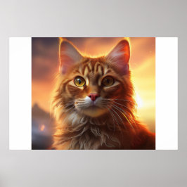 Kurilian Bobtail Cat Poster