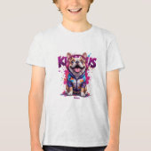 Kurious Manga Dog Tri-Blend Shirt (Voorkant)
