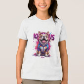 Kurious Manga Dog Tri-Blend Shirt (Voorkant)