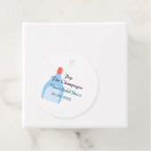 Kurk de Champagne blauwe bruidsdouche voeg naam da Bedankjes Labels (In situ)