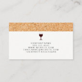 Kurk en wijn Bottelwijnstokken Visitekaartje (Achterkant)