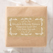 Kurk met  lijst bruiloft etiket (Insitu)