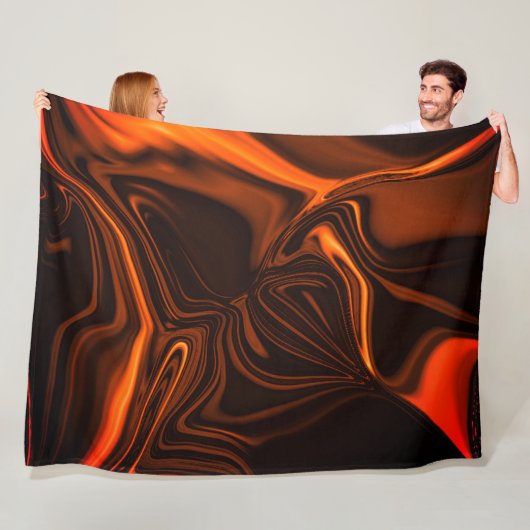 kurk of golvende koraal, over donker fonds fleece deken (In situ)