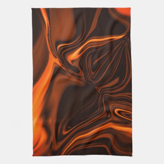 kurk of golvende koraal, over donker fonds theedoek (Verticaal)