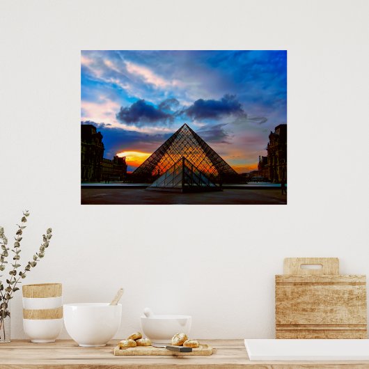 KURKANT VAN HET LOUVRE-MUSEUM POSTER (Keuken)