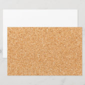 Kurkboard Briefpapier (Voorkant / Achterkant)