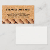 Kurkbord Achtergrond | Wijnkurken Visitekaartje (Voorkant / Achterkant)