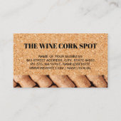 Kurkbord Achtergrond | Wijnkurken Visitekaartje (Voorkant)