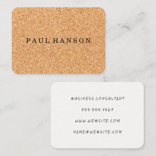 kurkdruk visitekaartje (Voorkant / Achterkant)