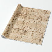 Kurkeikenpatroon Cadeaupapier (Uitgerold)