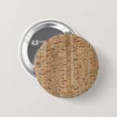 Kurkeikenpatroon Ronde Button 5,7 Cm (Voorkant /achterkant)