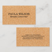 Kurken achtergrond visitekaartje (Voorkant / Achterkant)