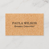 Kurken achtergrond visitekaartje (Voorkant)