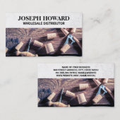 Kurken | Houten Tafel Visitekaartje (Voorkant / Achterkant)