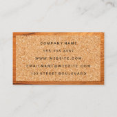 Kurken | Houtnerf Visitekaartje (Achterkant)