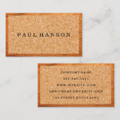 Kurken | Houtnerf Visitekaartje (Voorkant / Achterkant)