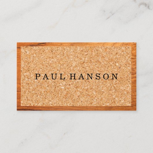 Kurken | Houtnerf Visitekaartje (Voorkant)