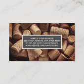 Kurken stapels | Wijnboerderij Visitekaartje (Achterkant)