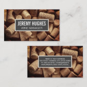 Kurken stapels | Wijnboerderij Visitekaartje (Voorkant / Achterkant)