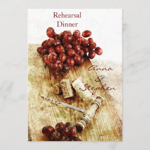 Kurken voor wijnflessen, druiven, schroefdraad kaart