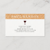 Kurken wijnfles Vino Visitekaartje (Achterkant)