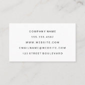 Kurkenprint | Wijnglazen Flessen Visitekaartje (Achterkant)