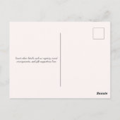 Kurkent de Rosé Valentijn Bruidsdouche Uitnodiging (Achterkant)