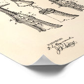 Kurkentrekker 1883 Octrooikunst - Oude pooier Poster (Hoek)