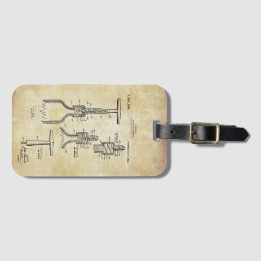  Kurkentrekker Bagagelabel (Voorkant (horizontaal))