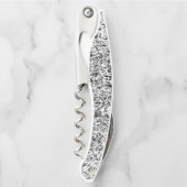 Kurkentrekker Fles Open Black en White (Voorkant)