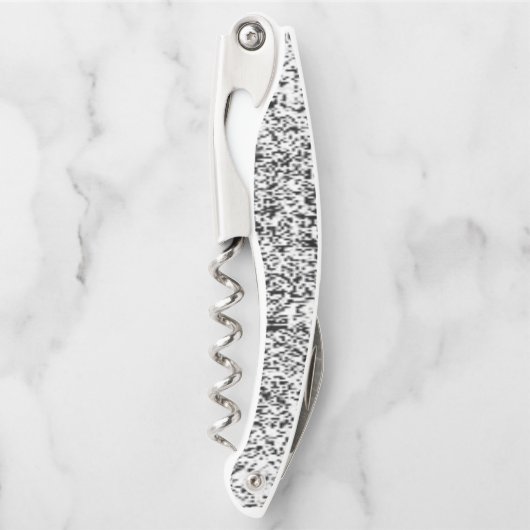 Kurkentrekker Fles Open Black en White (Voorkant)