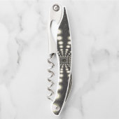 Kurkentrekker Fles Open Black en White (Voorkant)