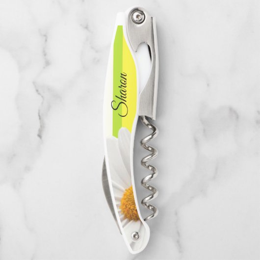 Kurkentrekker Fles Open er Daisy (Achterkant)