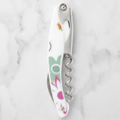 Kurkentrekker Fles Open Floral (Achterkant)