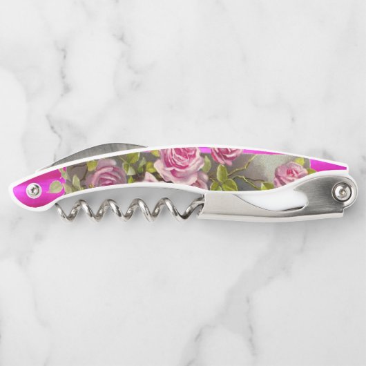 Kurkentrekker Fles Open Floral (Achterkant)