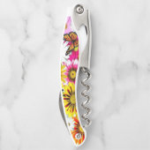 Kurkentrekker Fles Open Floral (Achterkant)