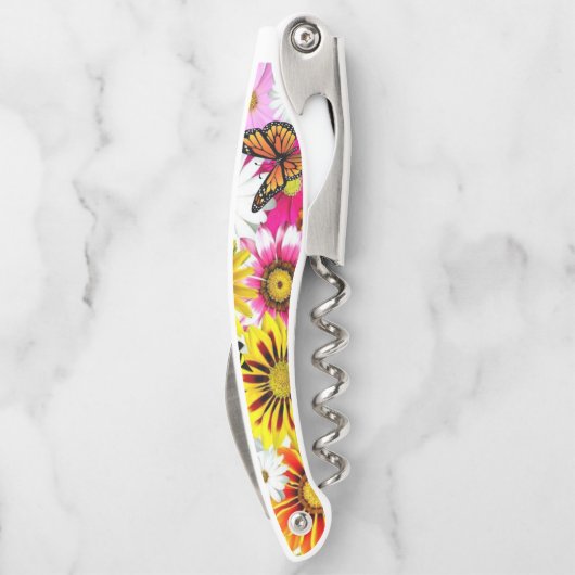 Kurkentrekker Fles Open Floral (Achterkant)