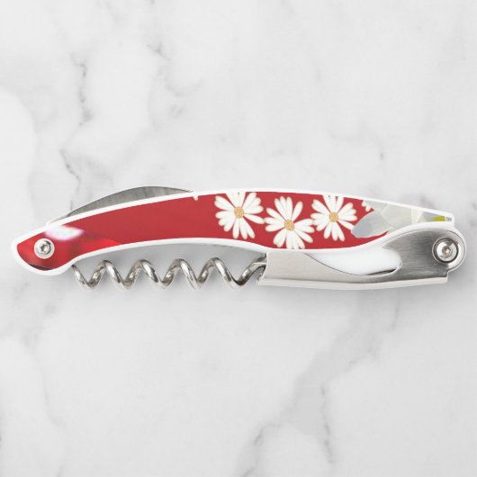 Kurkentrekker Fles Open Floral (Achterkant)