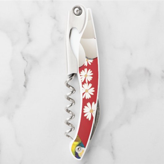 Kurkentrekker Fles Open Floral (Voorkant)