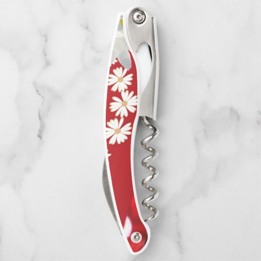 Kurkentrekker Fles Open Floral (Achterkant)