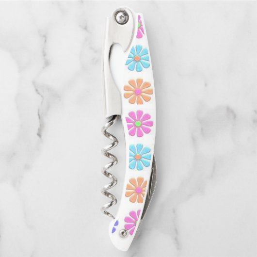 Kurkentrekker Fles Open Floral (Voorkant)