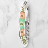 Kurkentrekker Fles Open Floral (Achterkant)