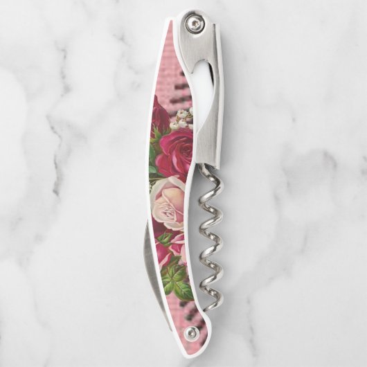 Kurkentrekker Fles Open Floral (Achterkant)